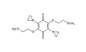 2,5-Bis(1-aziridinyl)-3,6-bis(2-methoxyethoxy)-1,4-benzoquinone